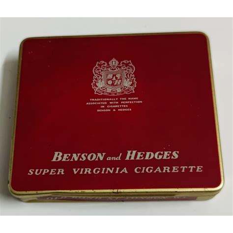 benson and hedges round metal box|Benson and Hedges Cigarette Tin .